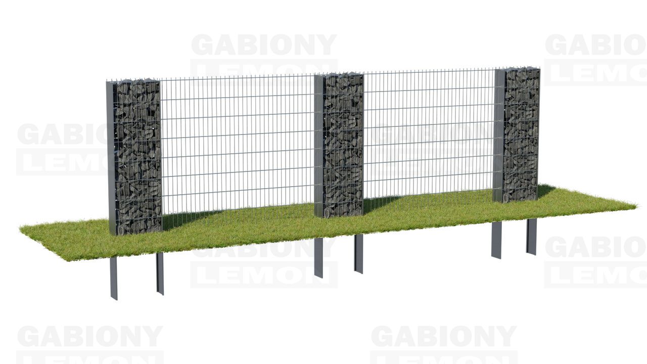 plotové sloupky a 2D plotové panely jako levné oplocení domu